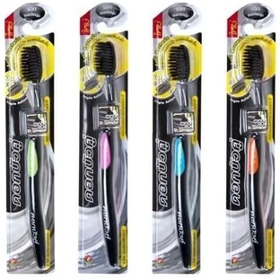 Twin Lotus Bamboo Bamboo Charcoal Toothbrush 1×1 pc, toothbrush
