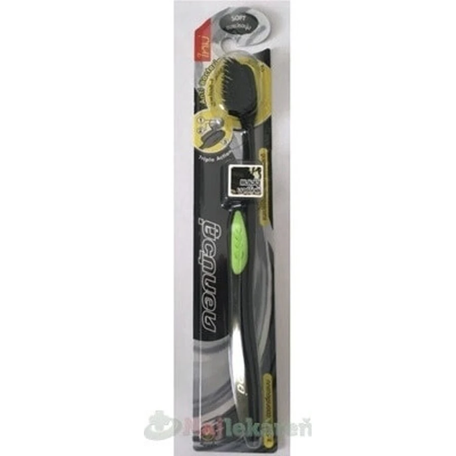 Twin Lotus Bamboo Bamboo Charcoal Toothbrush 1×1 pc, toothbrush