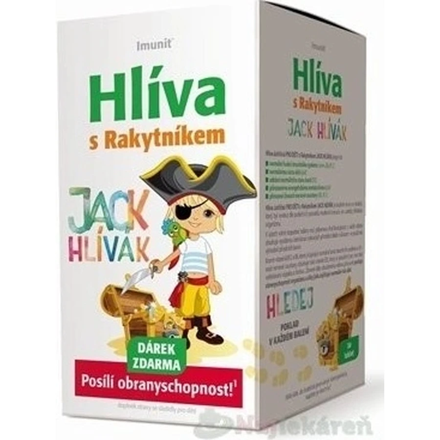HLIVA Immunit con espino amarillo para niños JACK'S HEAD 1×30 tbl + regalo