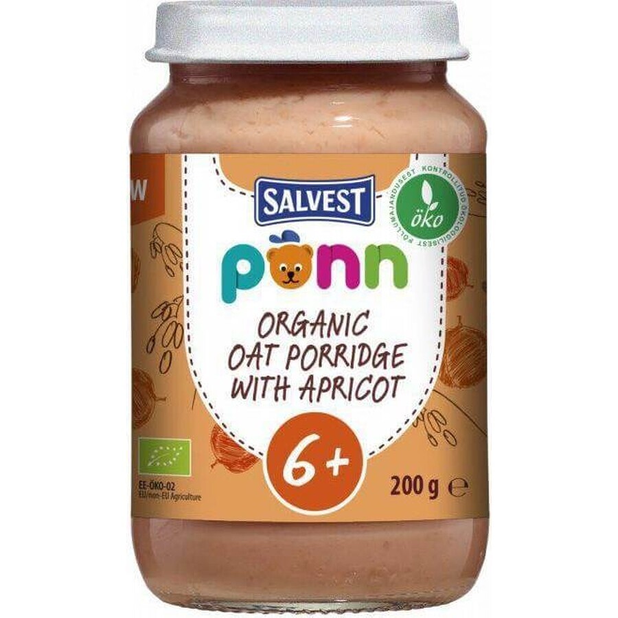 SALVEST ORGANIC Põnn Aprikosen mit Haferflocken 200 g 1×200 g