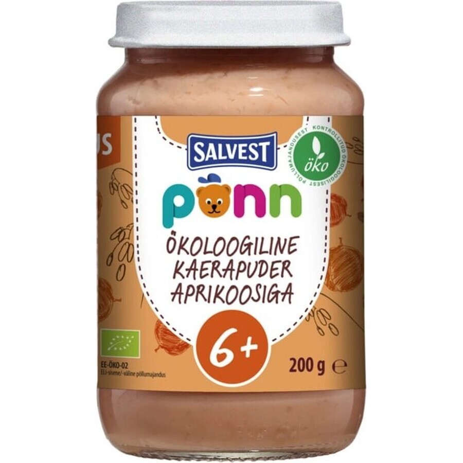 SALVEST ORGANIC Põnn Aprikosen mit Haferflocken 200 g 1×200 g
