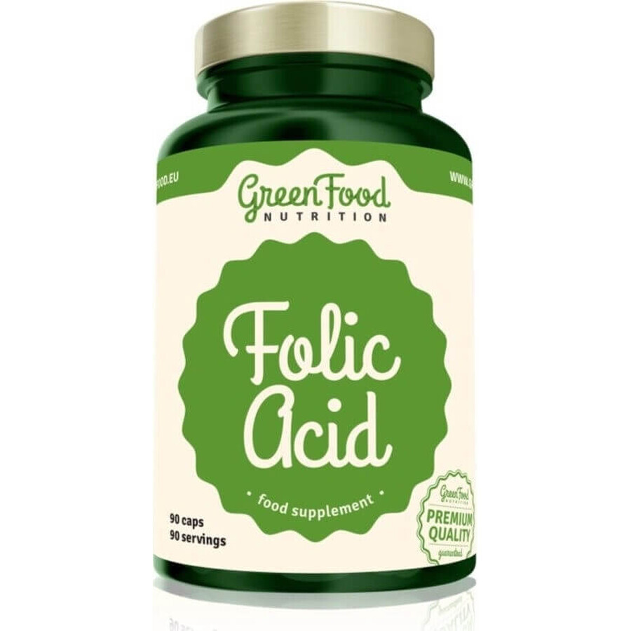 GreenFood Nutrition Folic Acid 1×90 cps, dietary supplement