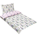 Children's bed linen AGÁTA 90/086 owl on one branch 90x135,45x60