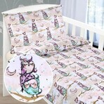 Children's bed linen AGÁTA 90/086 owl on one branch 90x135,45x60
