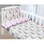 Children's bed linen AGÁTA 90/086 owl on one branch 90x135,45x60