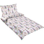 Children's bed linen AGÁTA 90/086 owl on one branch 90x135,45x60