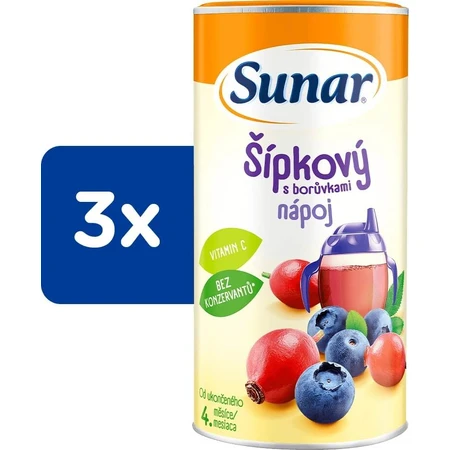 Sunar Lösliches Getränk Hagebutte mit Cranberry 1×200 g