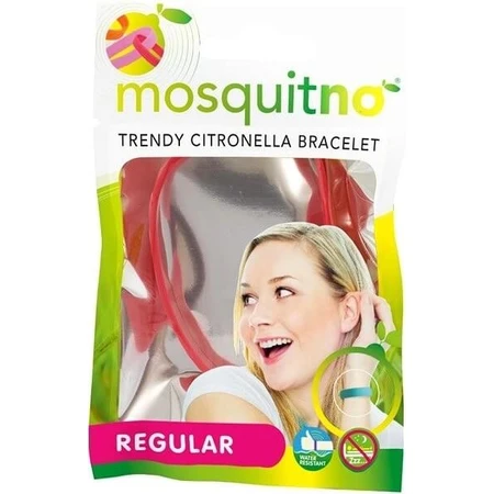 MosquitNo Pulsera con aroma de citronela de liberación regular 1×1 ud, pulsera antimosquitos