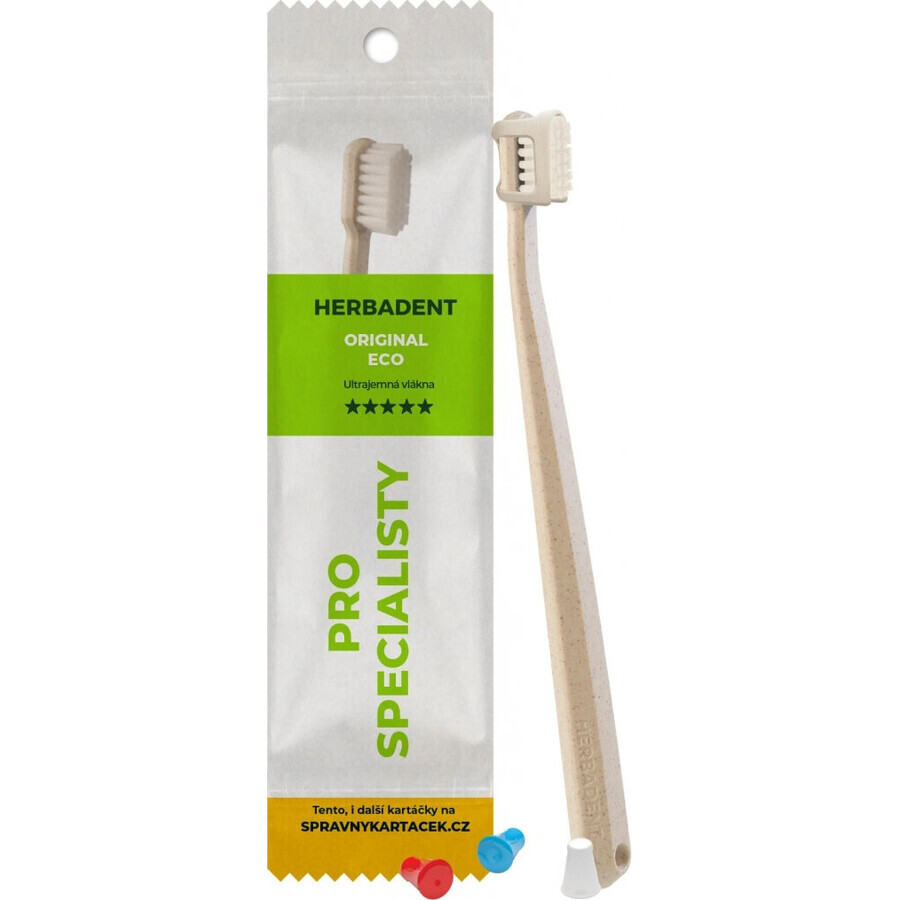 Zahnbürste HERBADENT Original ECO ECO Ultra Soft 1×1 Stück, Zahnbürste
