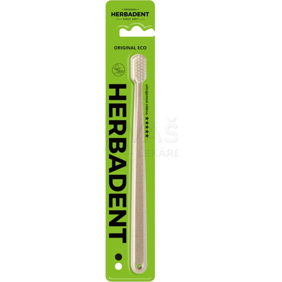 Zahnbürste HERBADENT Original ECO ECO Ultra Soft 1×1 Stück, Zahnbürste