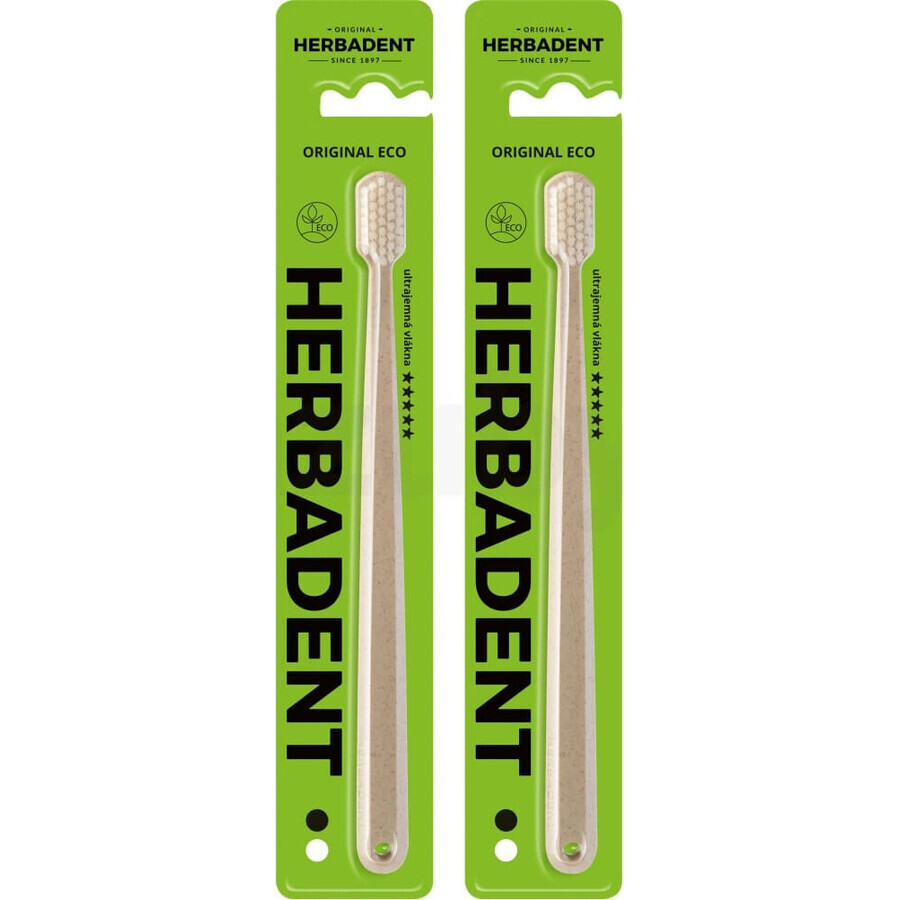 Zahnbürste HERBADENT Original ECO ECO Ultra Soft 1×1 Stück, Zahnbürste