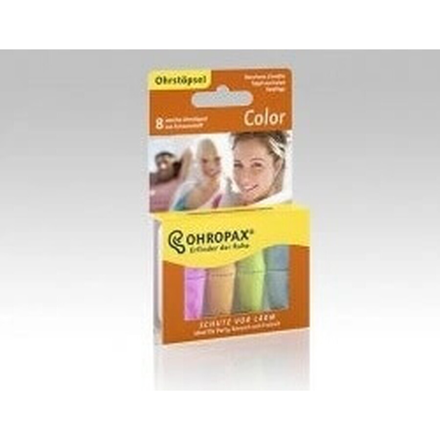 Ear inserts OHROPAX COLOR 1×8 pcs in plastic packaging