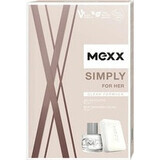 MEXX SIMPLY FOR HER eau de toilette 20ML + zeep 75G 1×1st, cosmetische set voor vrouwen