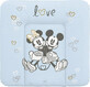 CEBA Disney Minnie &amp; Mickey Blue 1&#215;1 soft changing mat for chest of drawers (75x72) Disney Minnie &amp; Mickey Blue 1&#215;1 pc