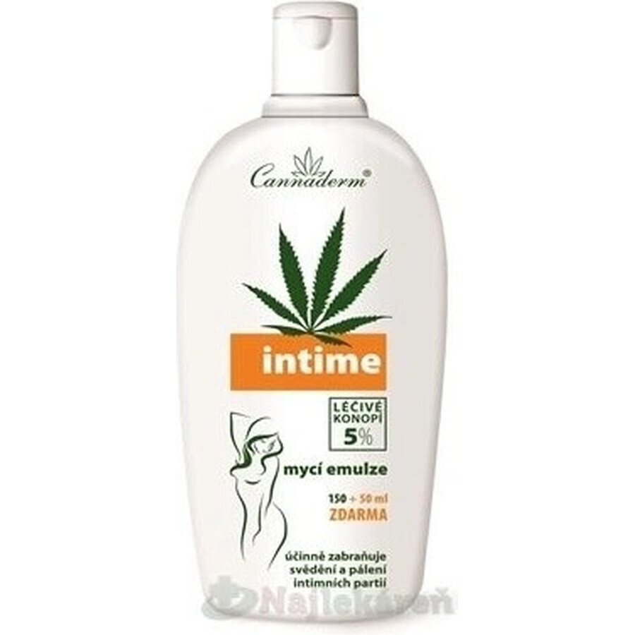 Cannaderm Intime Washing Emulsion 1×200 ml, intimate hygiene emulsion