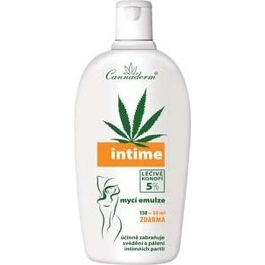 Cannaderm Intime Washing Emulsion 1×200 ml, intimate hygiene emulsion