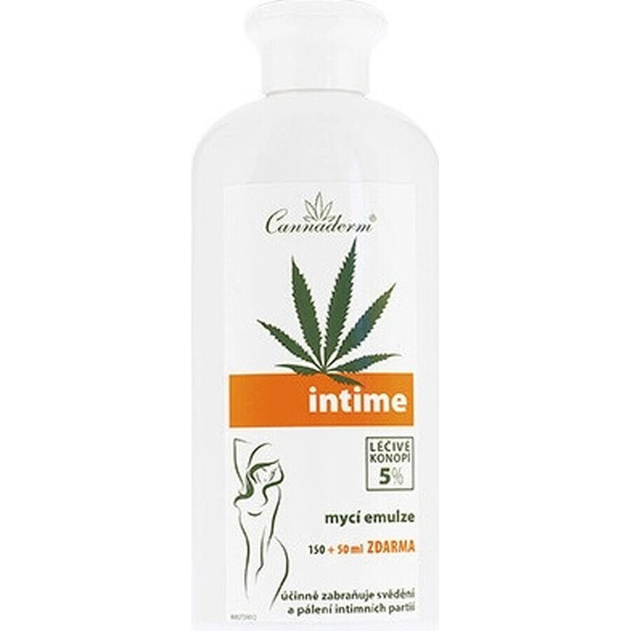 Cannaderm Intime Washing Emulsion 1×200 ml, intimate hygiene emulsion