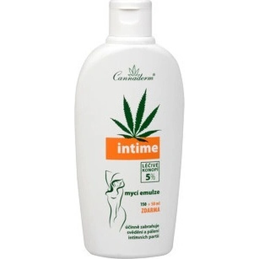 Cannaderm Intime Washing Emulsion 1×200 ml, intimate hygiene emulsion