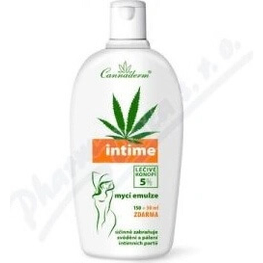 Cannaderm Intime Washing Emulsion 1×200 ml, intimate hygiene emulsion