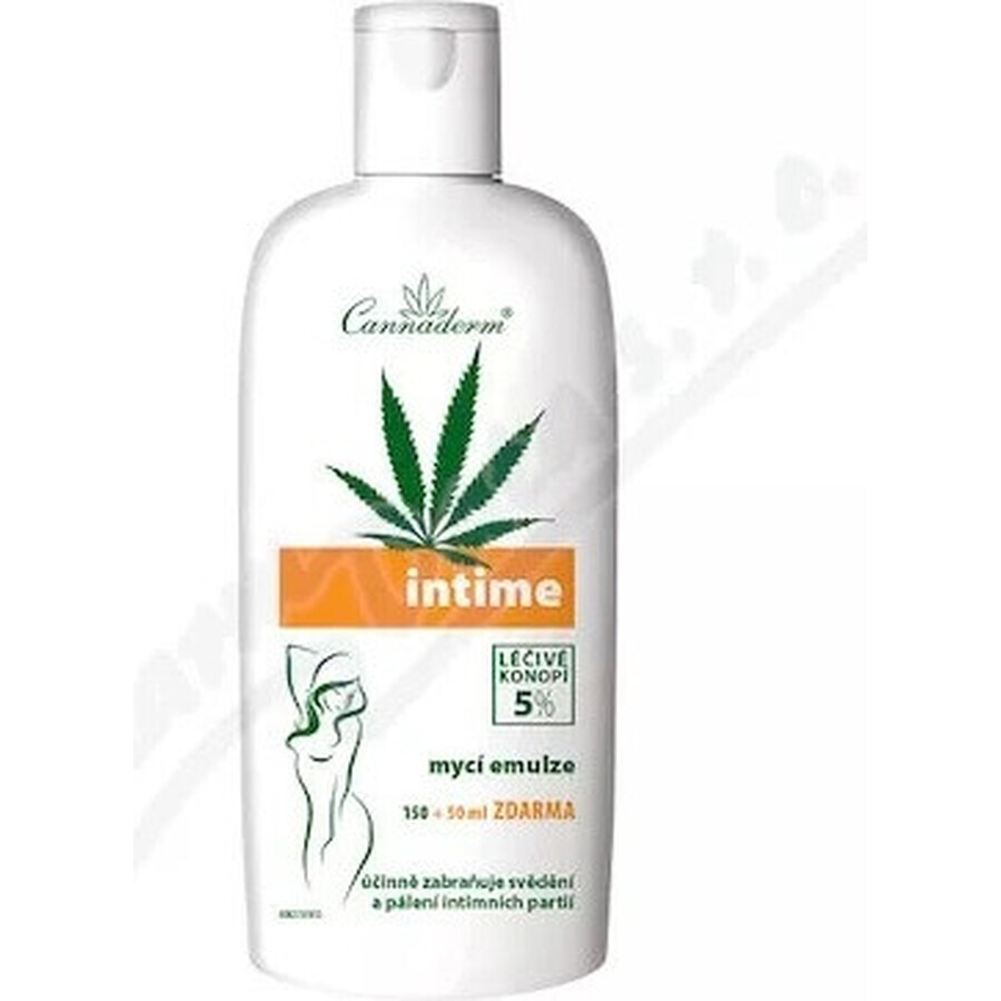 Cannaderm Intime Washing Emulsion 1×200 ml, intimate hygiene emulsion