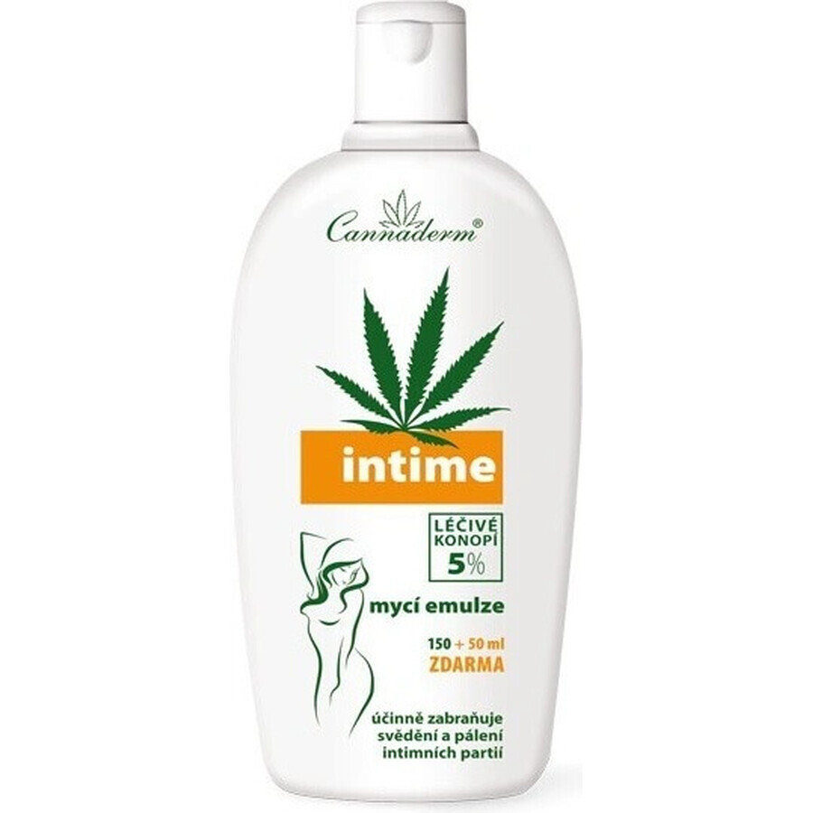 Cannaderm Intime Washing Emulsion 1×200 ml, intimate hygiene emulsion