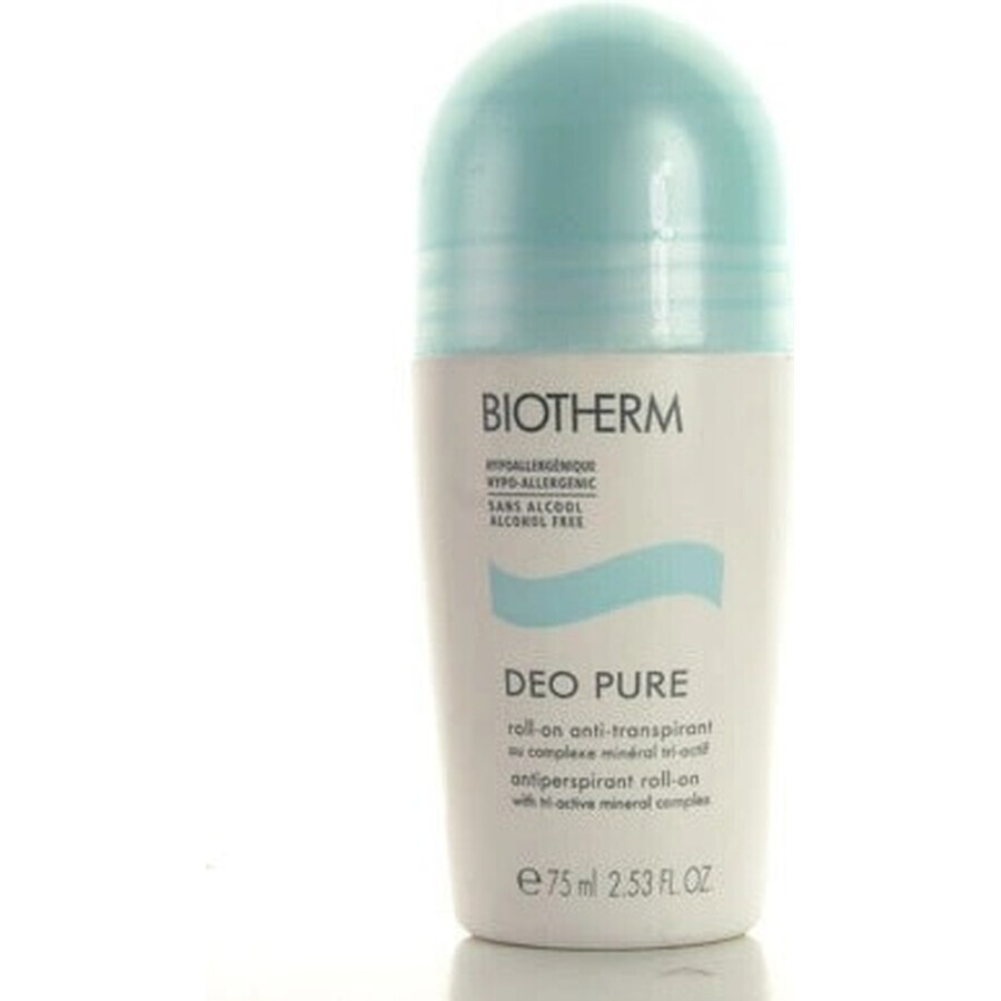 Biotherm Deo Pure Antitranspirante sin alcohol Deo Pure 1×75 ml, perlas antitranspirantes Biotherm Deo Pure Antitranspirante sin alcohol Deo Pure 1×75 ml, perlas antitranspirantes