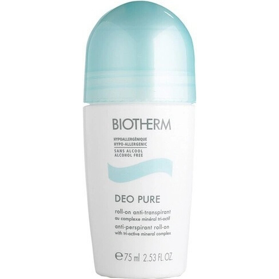 Biotherm Deo Pure Antitranspirante sin alcohol Deo Pure 1×75 ml, perlas antitranspirantes Biotherm Deo Pure Antitranspirante sin alcohol Deo Pure 1×75 ml, perlas antitranspirantes