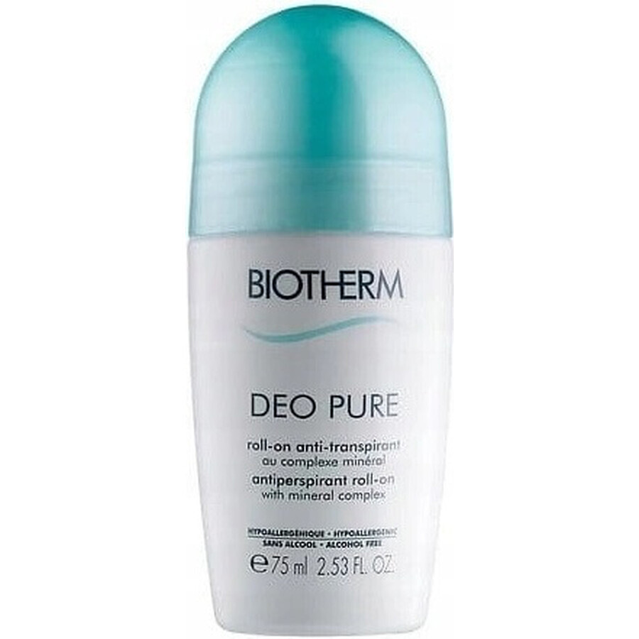 Biotherm Deo Pure Antitranspirante sin alcohol Deo Pure 1×75 ml, perlas antitranspirantes Biotherm Deo Pure Antitranspirante sin alcohol Deo Pure 1×75 ml, perlas antitranspirantes