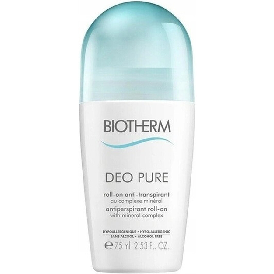 Biotherm Deo Pure Antitranspirante sin alcohol Deo Pure 1×75 ml, perlas antitranspirantes Biotherm Deo Pure Antitranspirante sin alcohol Deo Pure 1×75 ml, perlas antitranspirantes
