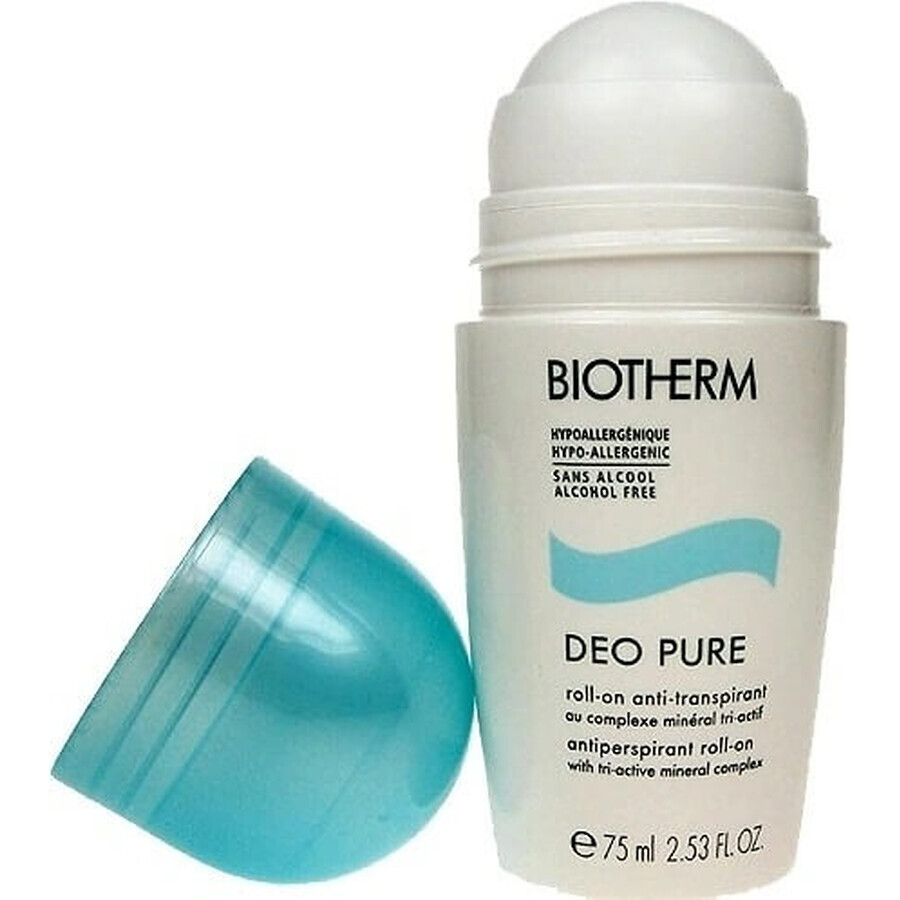 Biotherm Deo Pure Antitranspirante sin alcohol Deo Pure 1×75 ml, perlas antitranspirantes Biotherm Deo Pure Antitranspirante sin alcohol Deo Pure 1×75 ml, perlas antitranspirantes