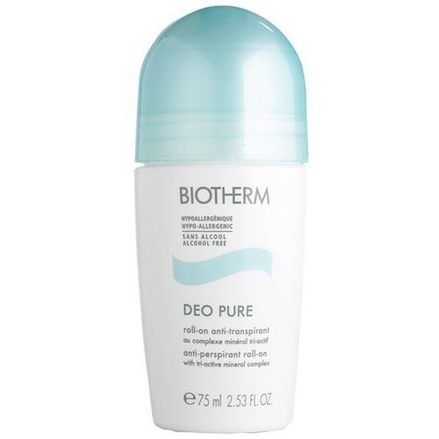 Biotherm Deo Pure Antitranspirante sin alcohol Deo Pure 1×75 ml, perlas antitranspirantes Biotherm Deo Pure Antitranspirante sin alcohol Deo Pure 1×75 ml, perlas antitranspirantes