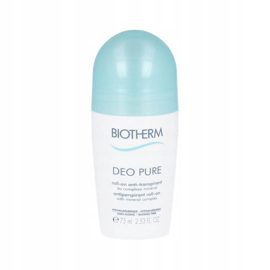 Biotherm Deo Pure Antitranspirante sin alcohol Deo Pure 1×75 ml, perlas antitranspirantes Biotherm Deo Pure Antitranspirante sin alcohol Deo Pure 1×75 ml, perlas antitranspirantes