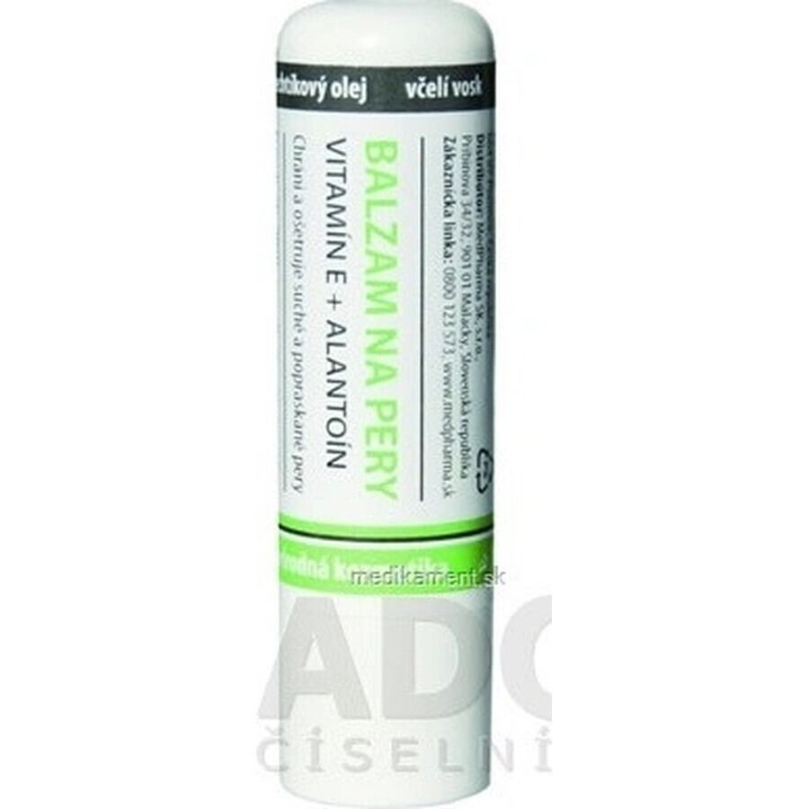 MedPharma Lip balm with vitamin E + allantoin 1×4,8 g, lip balm