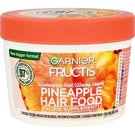 Garnier Fructis Haarnahrung Ananas Ananas 3in1 Lange Haarmaske 400 ml 1×400 ml