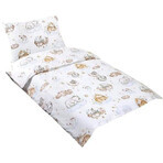 Linge de lit enfant BEÁTA 90/024 animaux sur un nuage 100x135,45x60 Linge de lit enfant BEÁTA 90/024 animaux sur un nuage 100x135,45x60