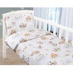 Linge de lit enfant BEÁTA 90/024 animaux sur un nuage 100x135,45x60 Linge de lit enfant BEÁTA 90/024 animaux sur un nuage 100x135,45x60