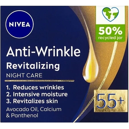 NIVEA 55+ anti-wrinkle cream 1×50 ml, regenerating day cream