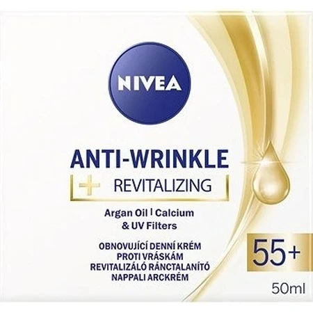 NIVEA 55+ anti-wrinkle cream 1×50 ml, regenerating day cream