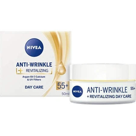 NIVEA 55+ anti-wrinkle cream 1×50 ml, regenerating day cream