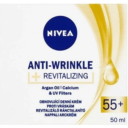 NIVEA 55+ anti-wrinkle cream 1×50 ml, regenerating day cream