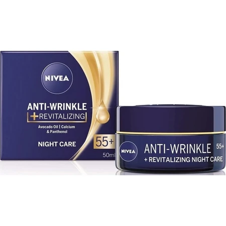 NIVEA 55+ anti-wrinkle cream 1×50 ml, regenerating day cream