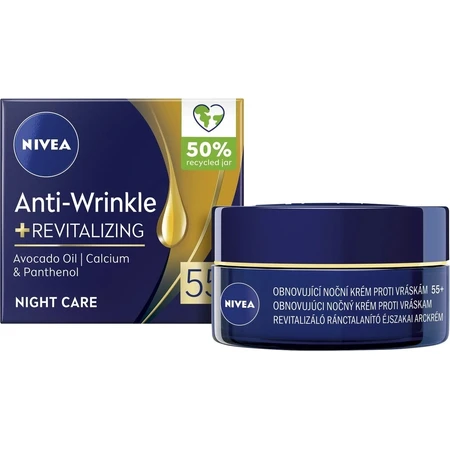 NIVEA 55+ anti-wrinkle cream 1×50 ml, regenerating day cream