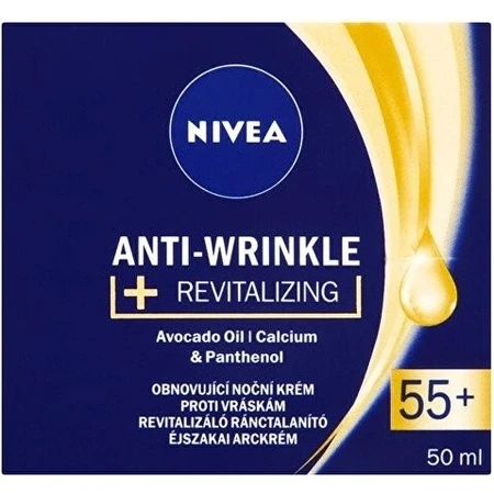 NIVEA 55+ anti-wrinkle cream 1×50 ml, regenerating day cream