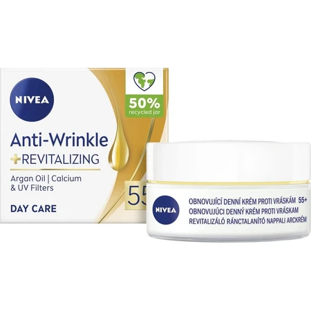 NIVEA 55+ anti-wrinkle cream 1×50 ml, regenerating day cream
