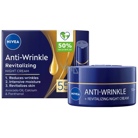 NIVEA 55+ anti-wrinkle cream 1×50 ml, regenerating day cream