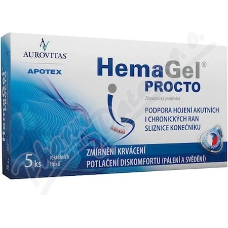 HEMAGEL PROCTO SUP SUP 5KS 1×5 stuks, rectale zetpil