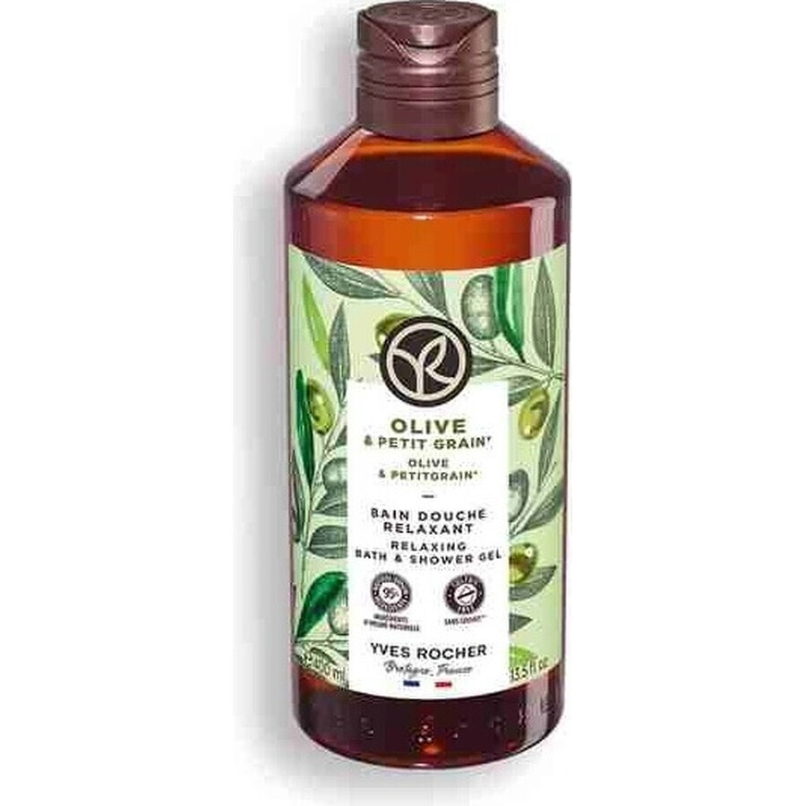 Yves Rocher Shower Gel Olive & petit grain 1×400 ml, shower gel