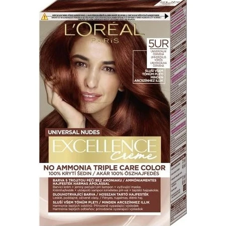 L'Oréal Paris Excellence Nudes Copper Nudes 5UR Universal Red 1×1 pc, coloration permanente