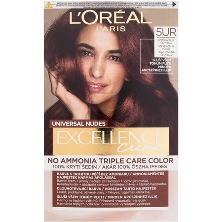 L'Oréal Paris Excellence Nudes Copper Nudes 5UR Universal Red 1×1 pc, coloration permanente