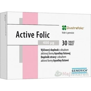 GENERICA Active Folic 1×30 tbl, complemento alimenticio